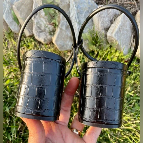 Nine West!😎Grayce 3-block heel sandals/blk-size-10 - Picture 7 of 10